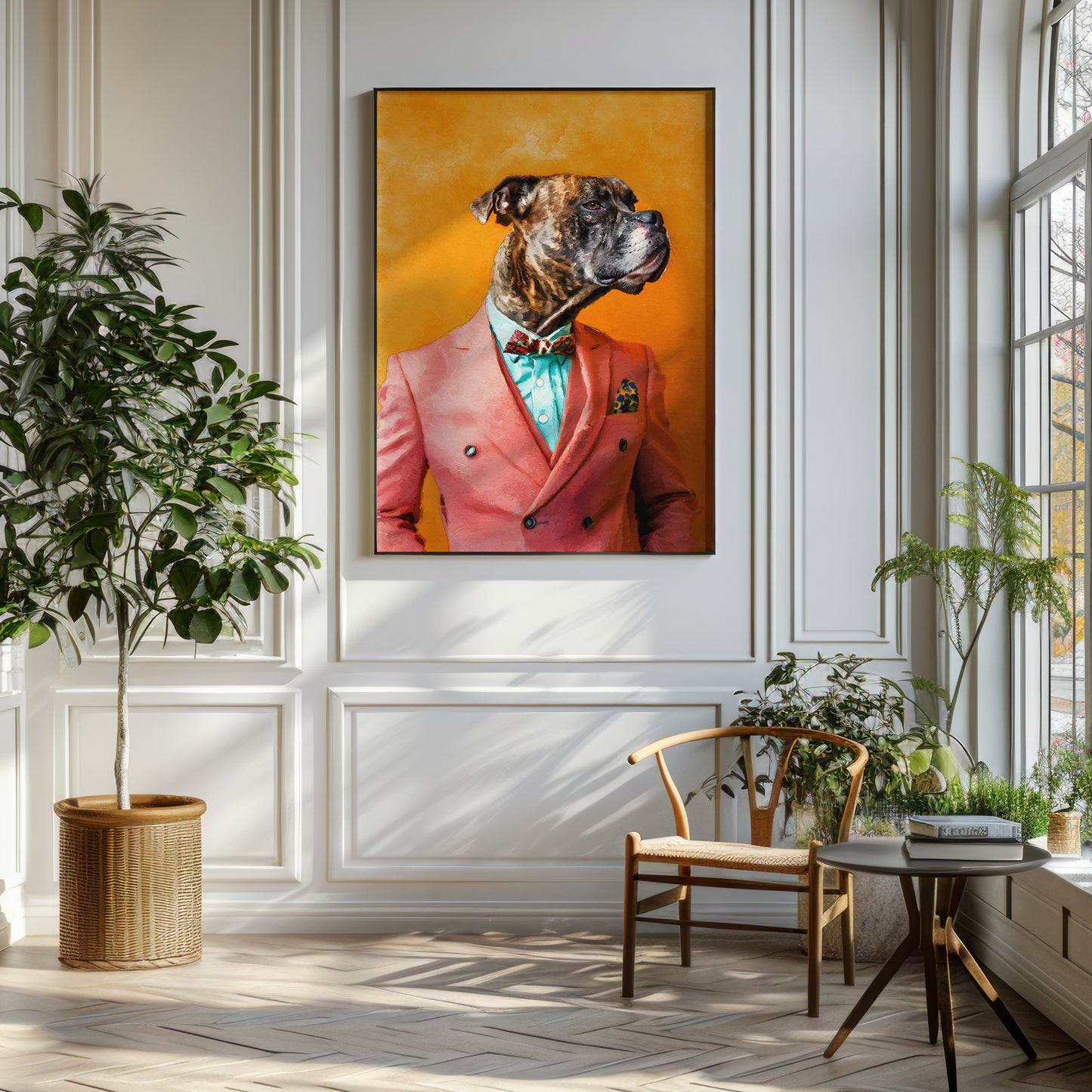 Персонализиран портрет с розов костюм. Код:09