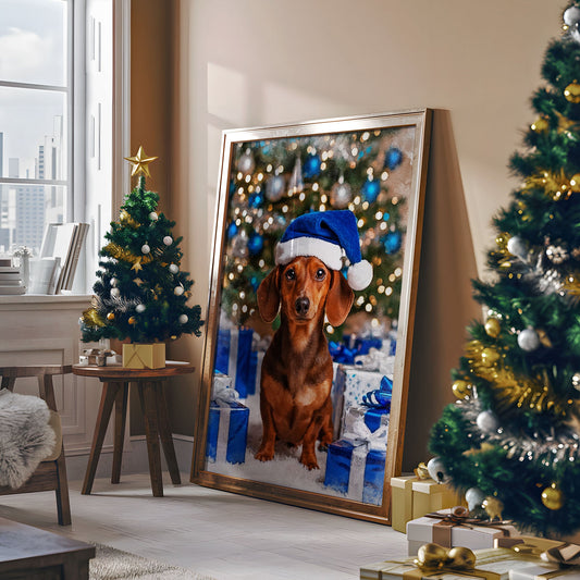 Коледен персонализиран портрет. Код: 03 - Artpawstudio