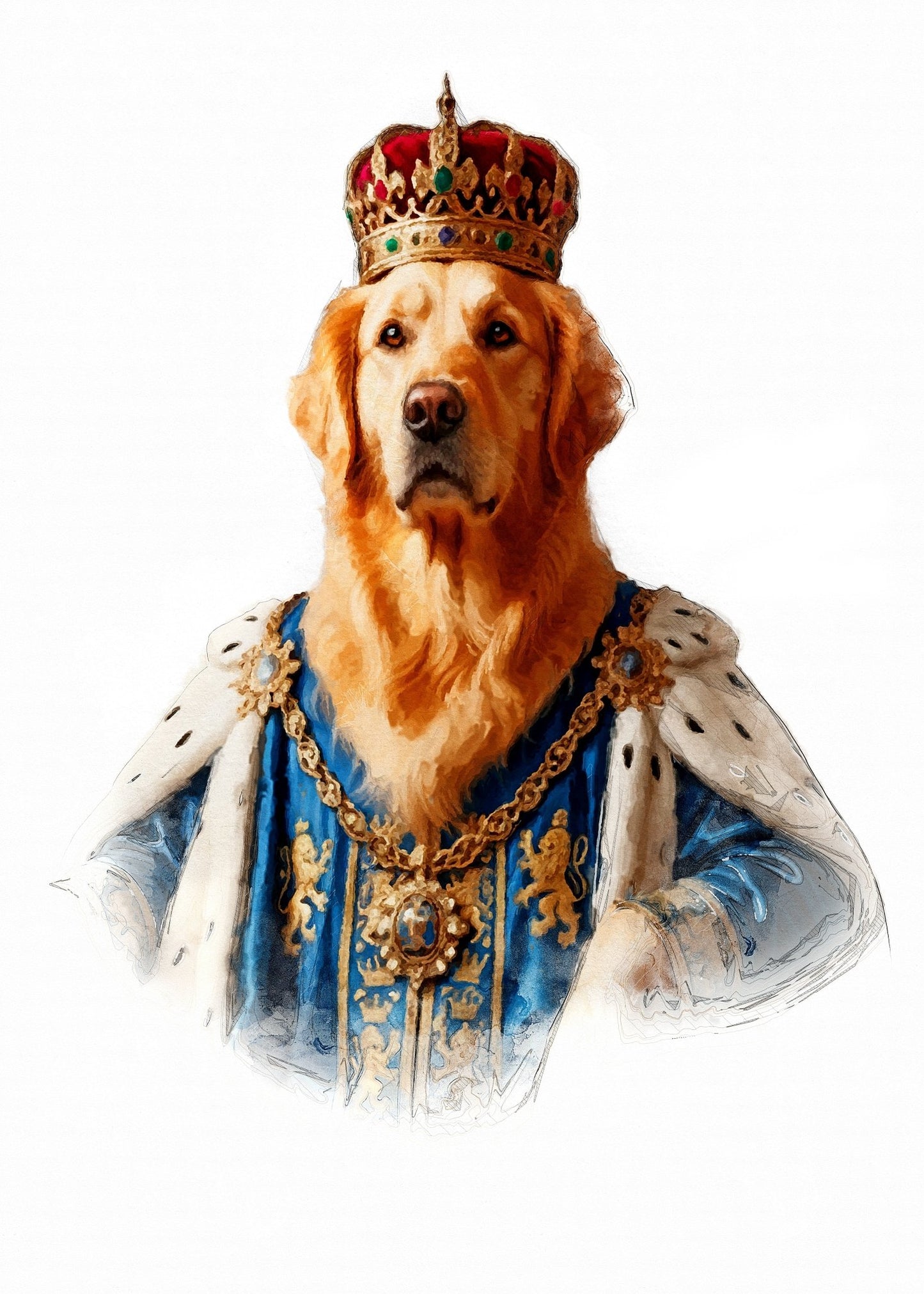 Кралски персонализиран портрет син. Код: 66 - Artpawstudio