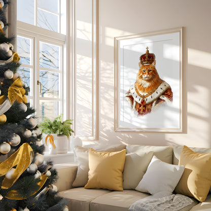 Кралски персонализиран портрет червен. Код:26