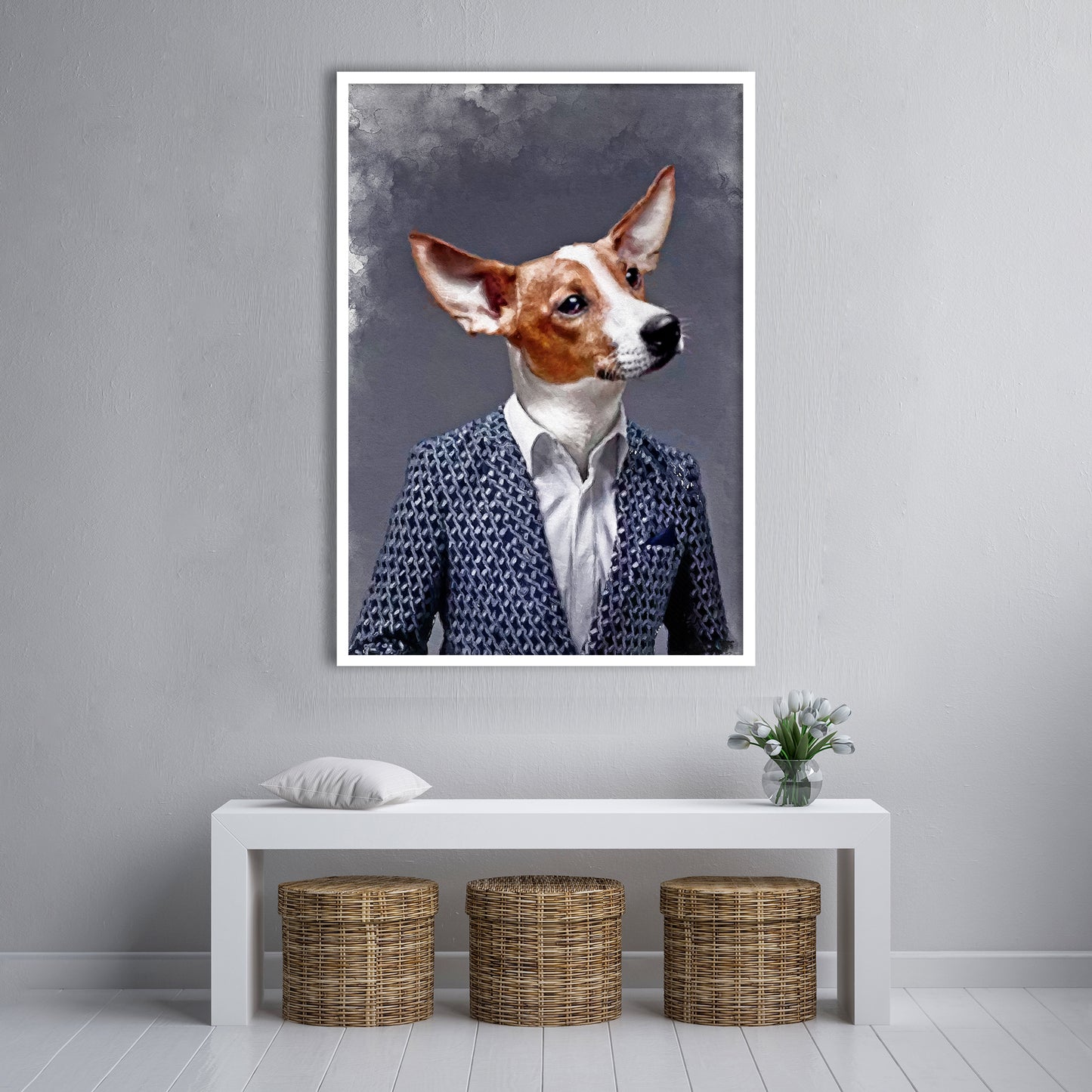 Персонализиран портрет с син костюм. Код:06