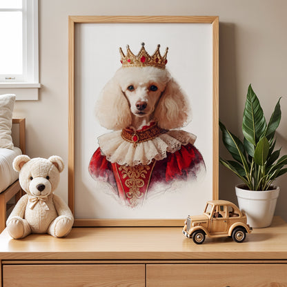 Кралски персонализиран портрет червен. Код:26