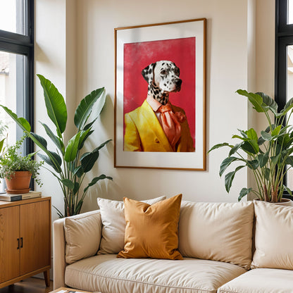 Персонализиран портрет с жълт костюм. Код:05