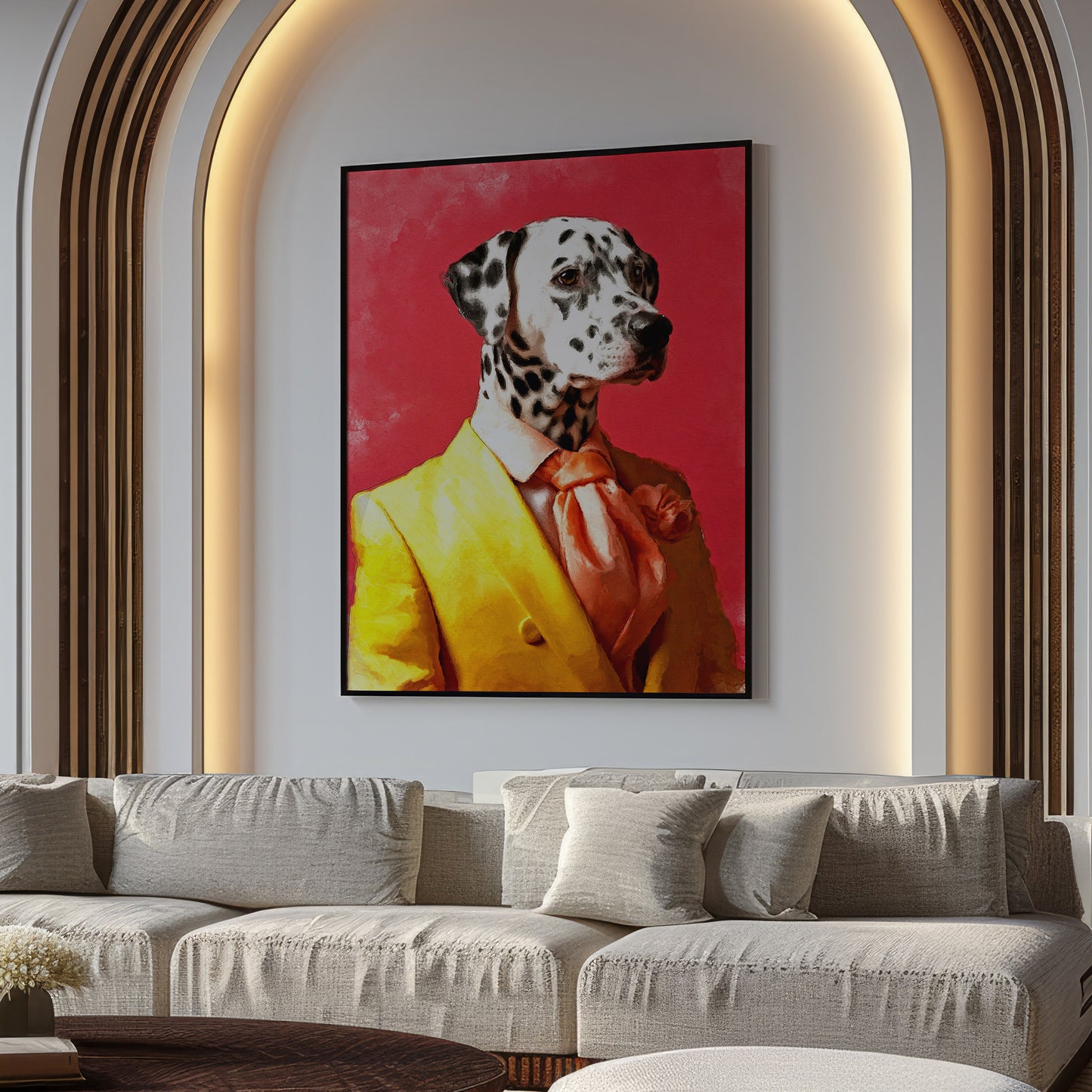 Персонализиран портрет с жълт костюм. Код:05