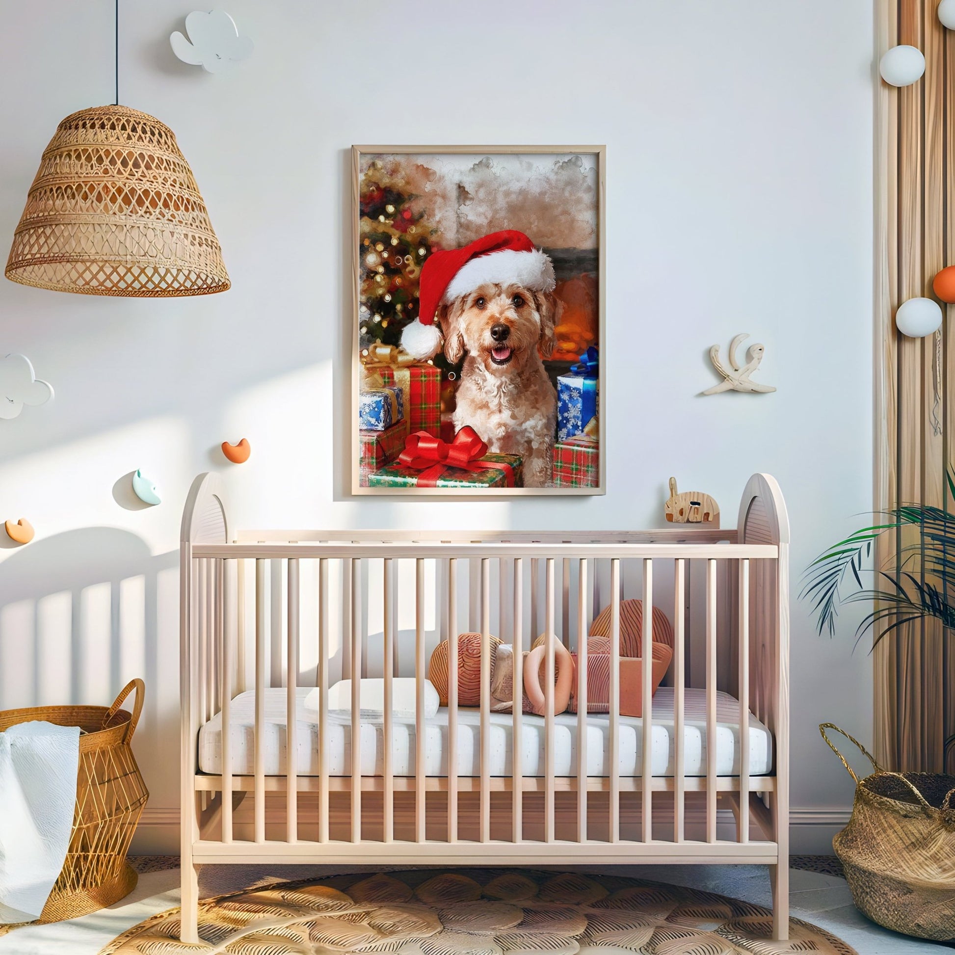 Коледен персонализиран портрет. Код: 01 - Artpawstudio