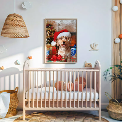 Коледен персонализиран портрет. Код: 01 - Artpawstudio