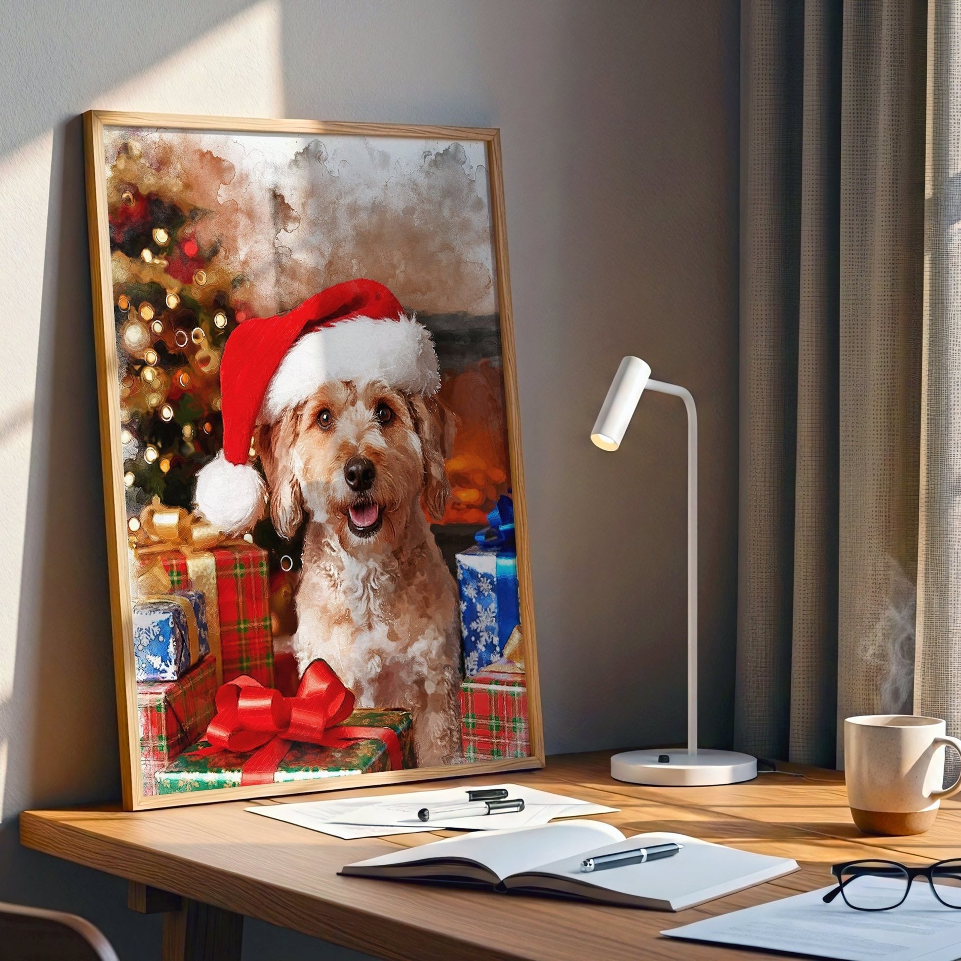 Коледен персонализиран портрет. Код: 01 - Artpawstudio