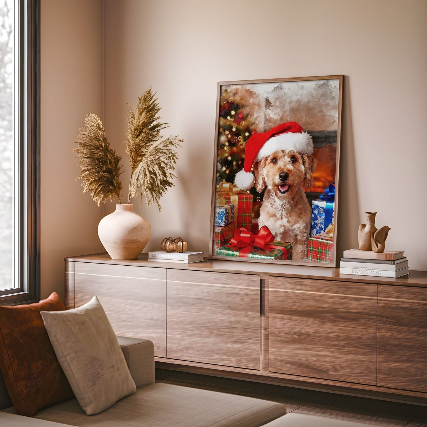 Коледен персонализиран портрет. Код: 01 - Artpawstudio