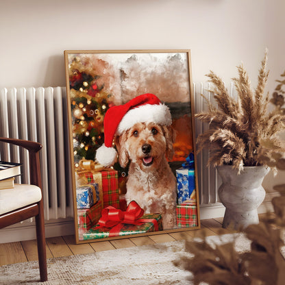 Коледен персонализиран портрет. Код: 01 - Artpawstudio