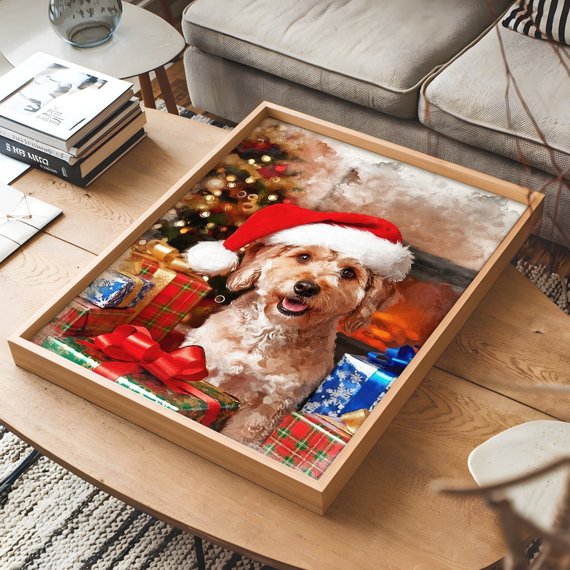 Коледен персонализиран портрет. Код: 01 - Artpawstudio