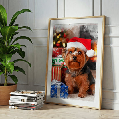 Коледен персонализиран портрет. Код: 02 - Artpawstudio