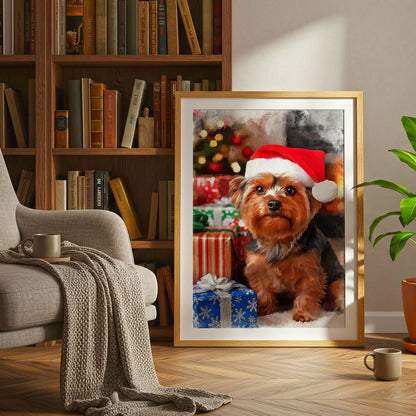 Коледен персонализиран портрет. Код: 02 - Artpawstudio