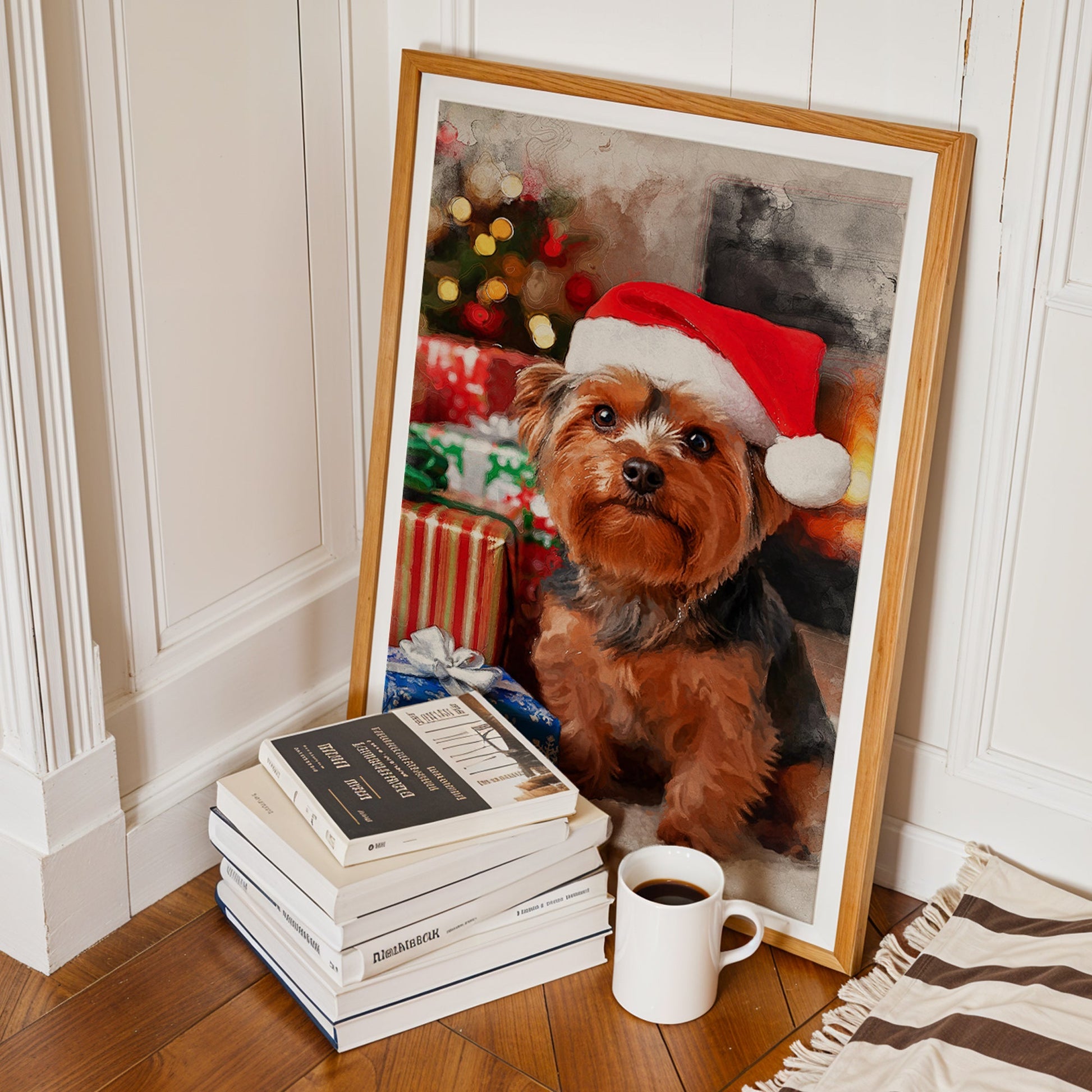 Коледен персонализиран портрет. Код: 02 - Artpawstudio