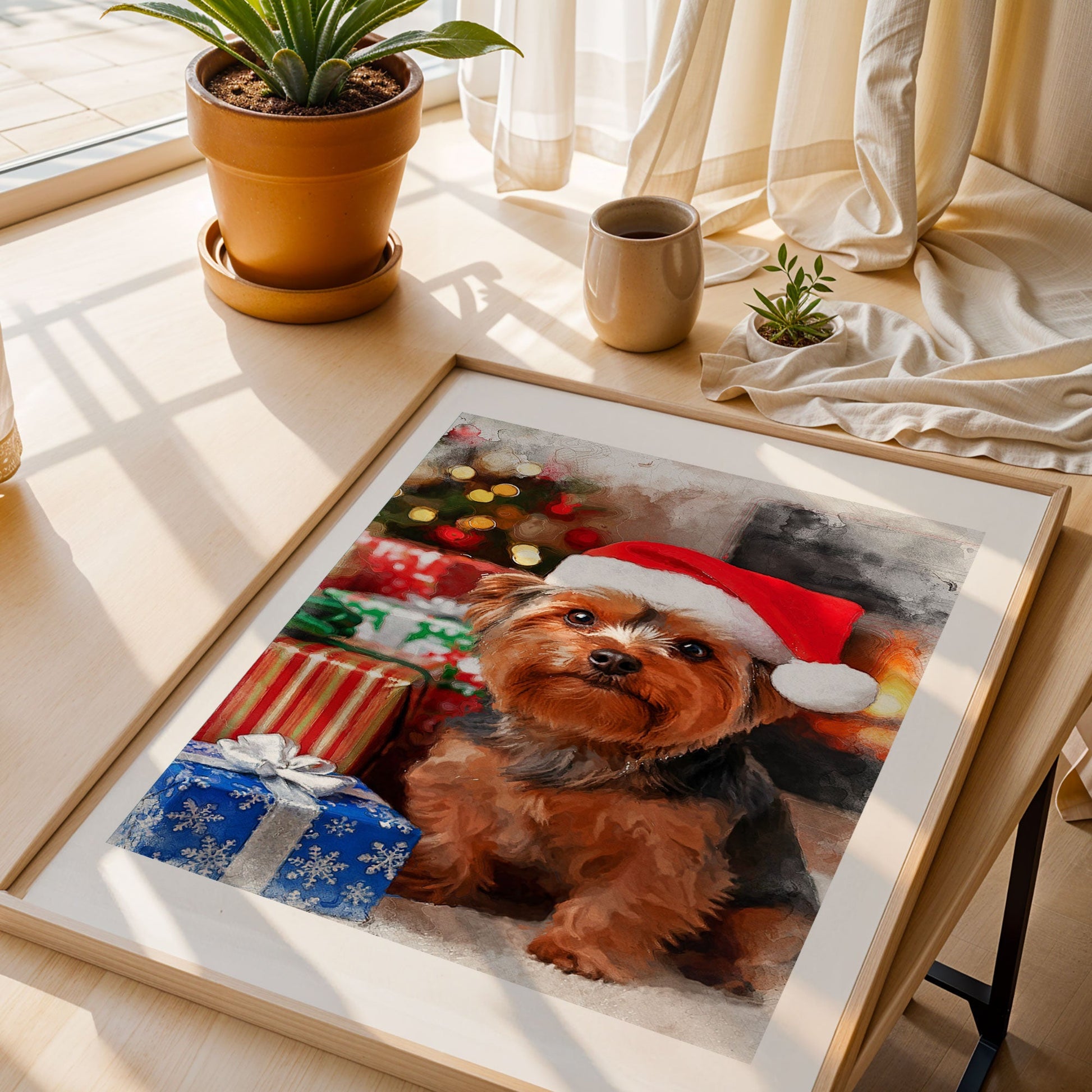 Коледен персонализиран портрет. Код: 02 - Artpawstudio