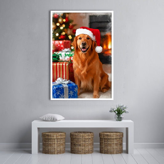 Коледен персонализиран портрет. Код: 02 - Artpawstudio