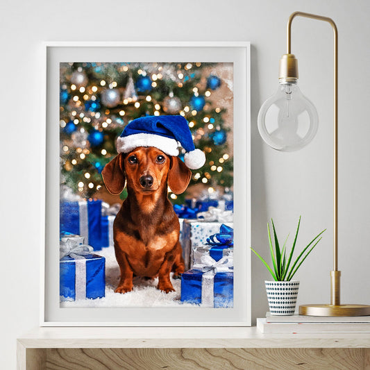 Коледен персонализиран портрет. Код: 03 - Artpawstudio