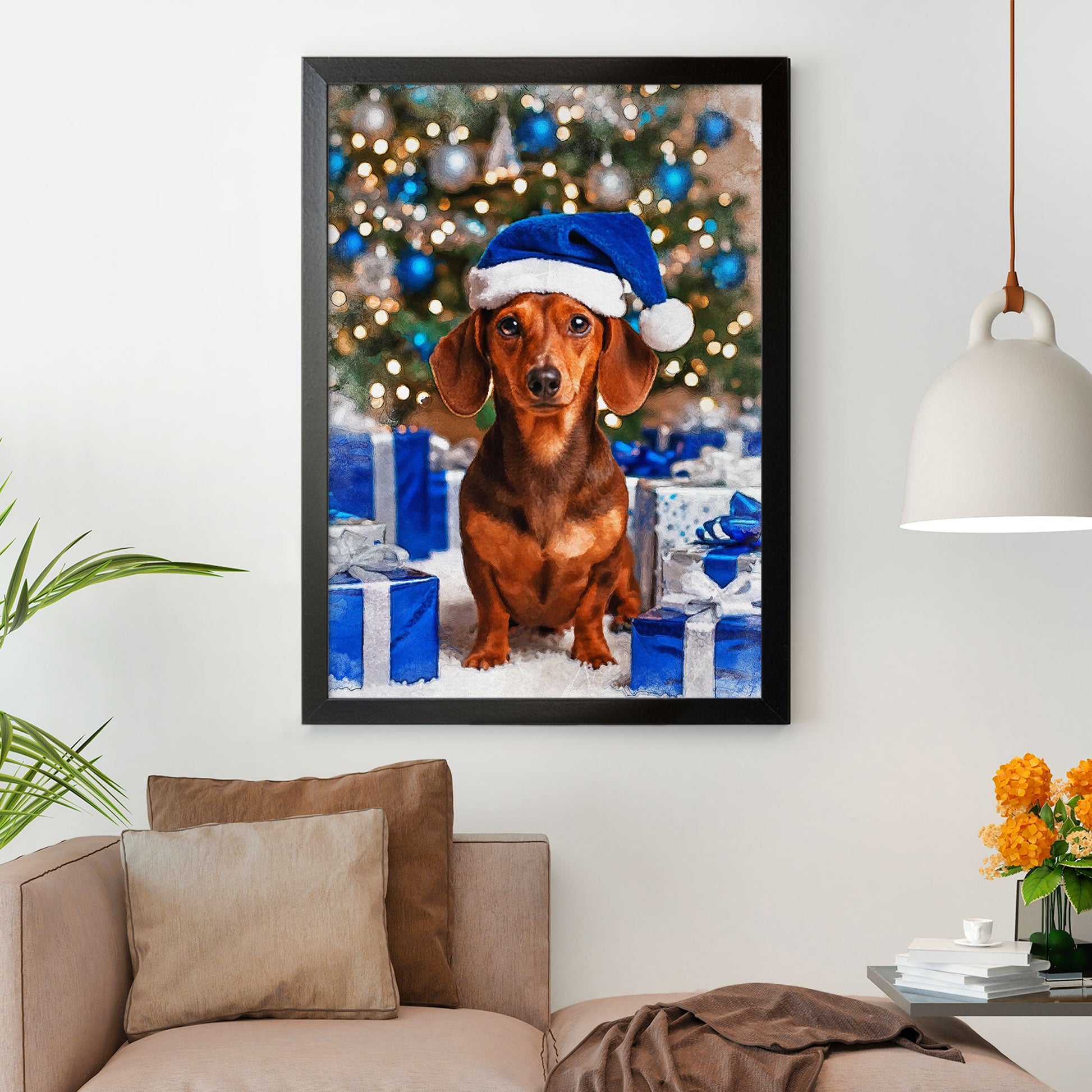 Коледен персонализиран портрет. Код: 03 - Artpawstudio