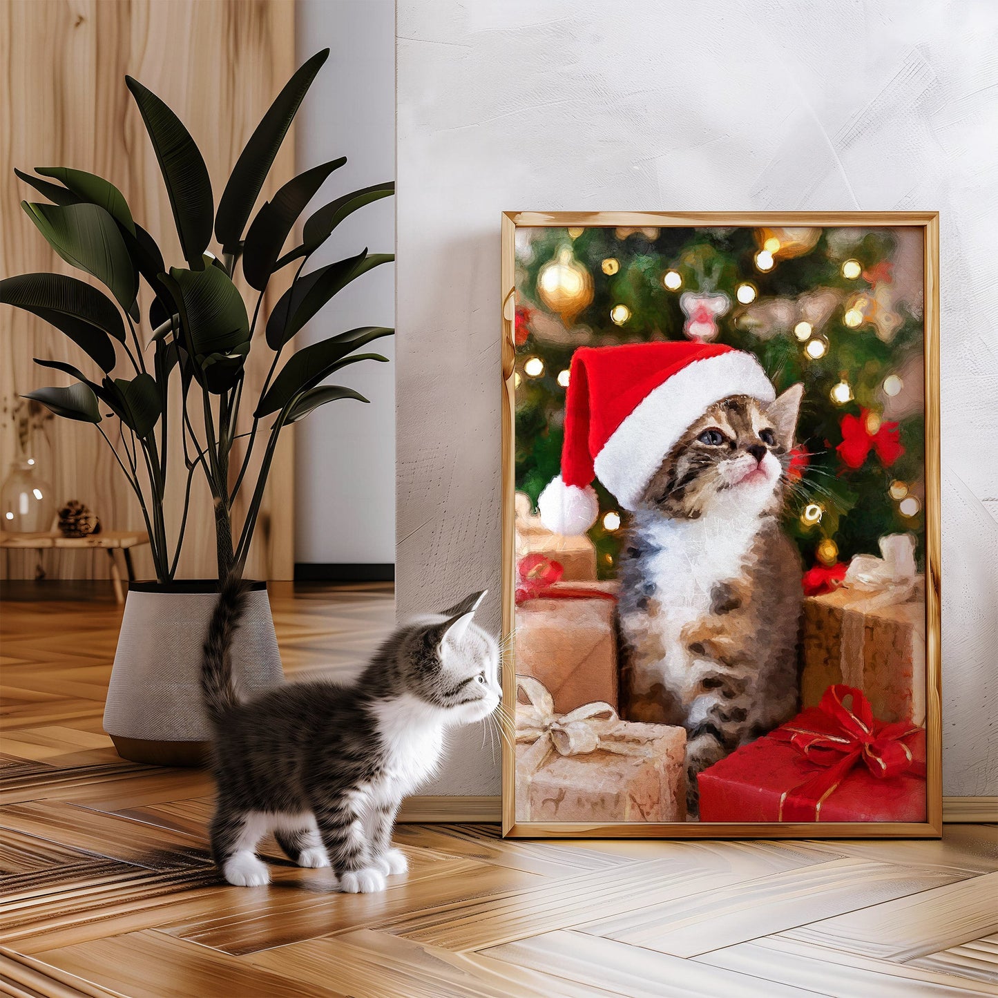 Коледен персонализиран портрет. Код: 04 - Artpawstudio