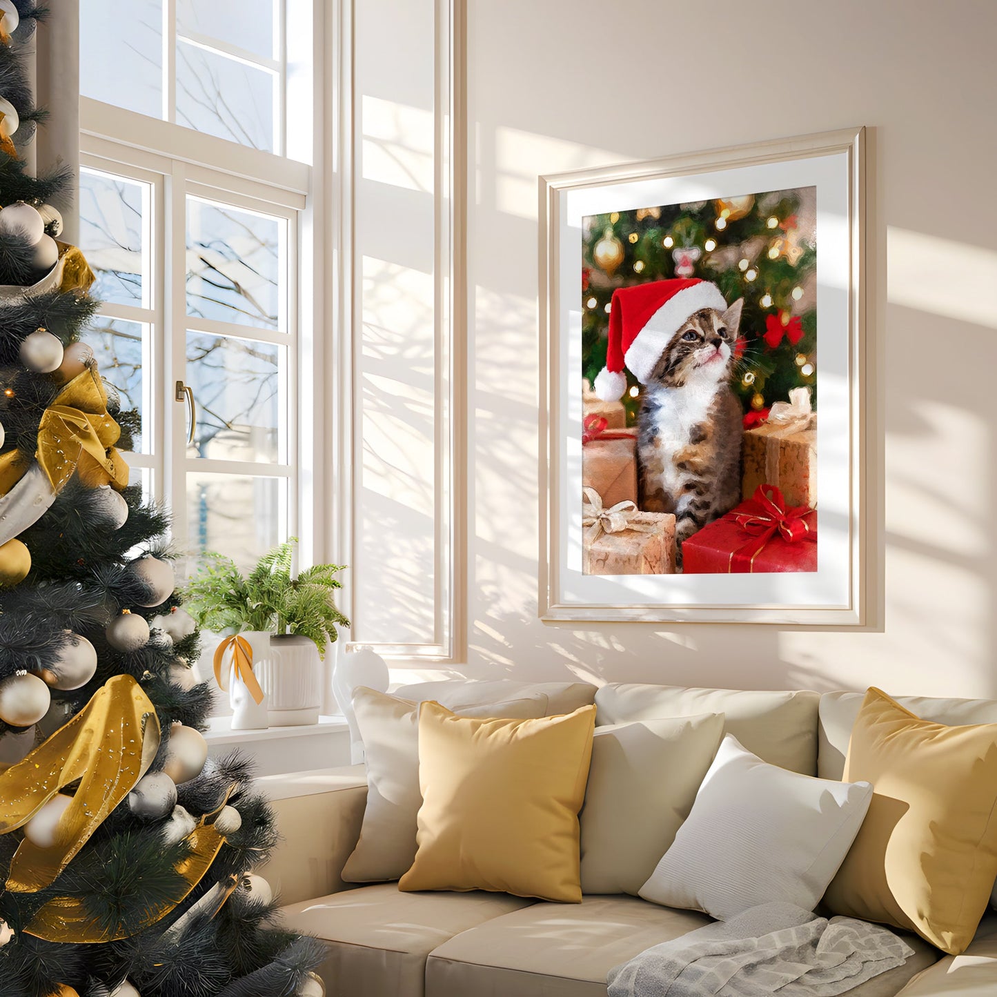 Коледен персонализиран портрет. Код: 04 - Artpawstudio