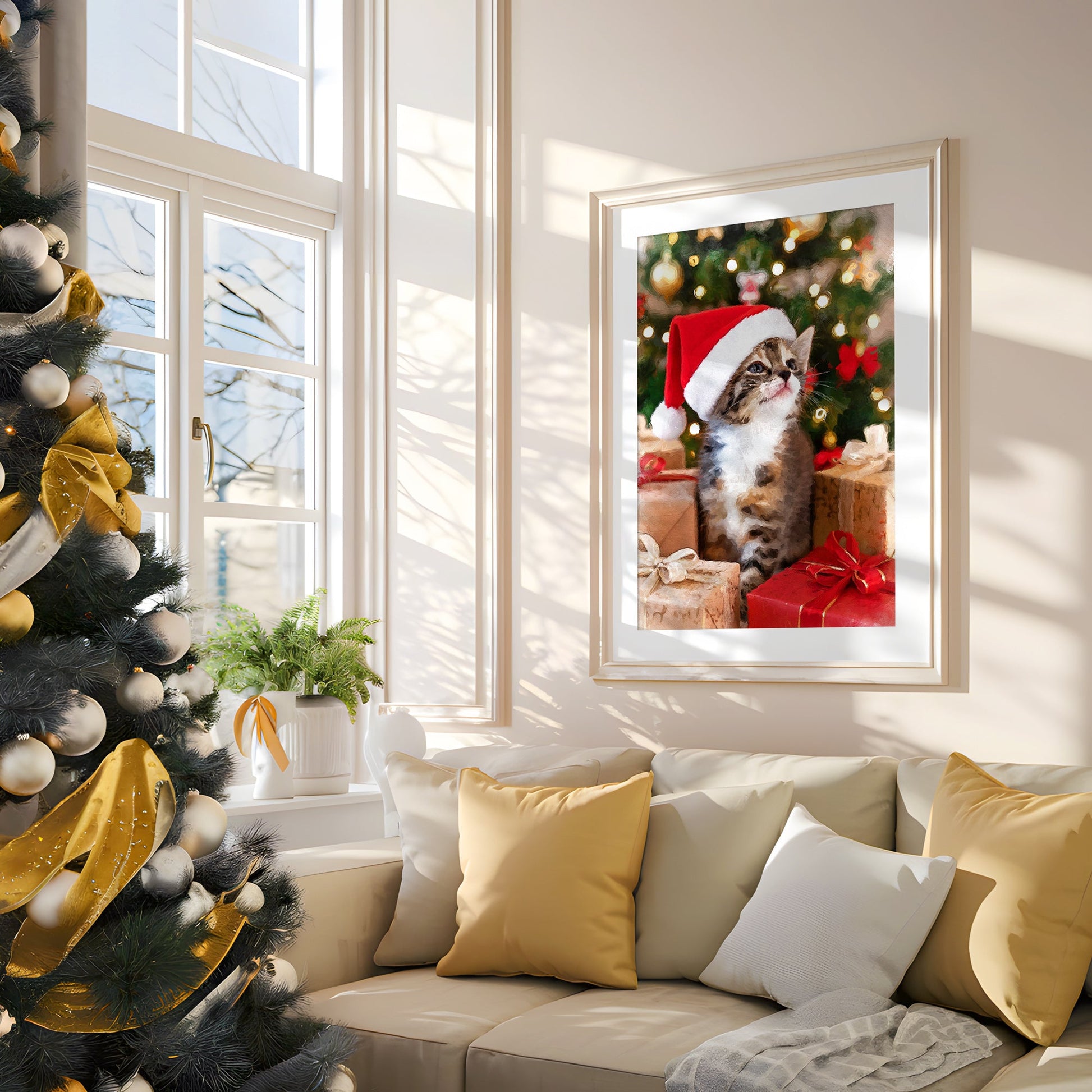 Коледен персонализиран портрет. Код: 04 - Artpawstudio