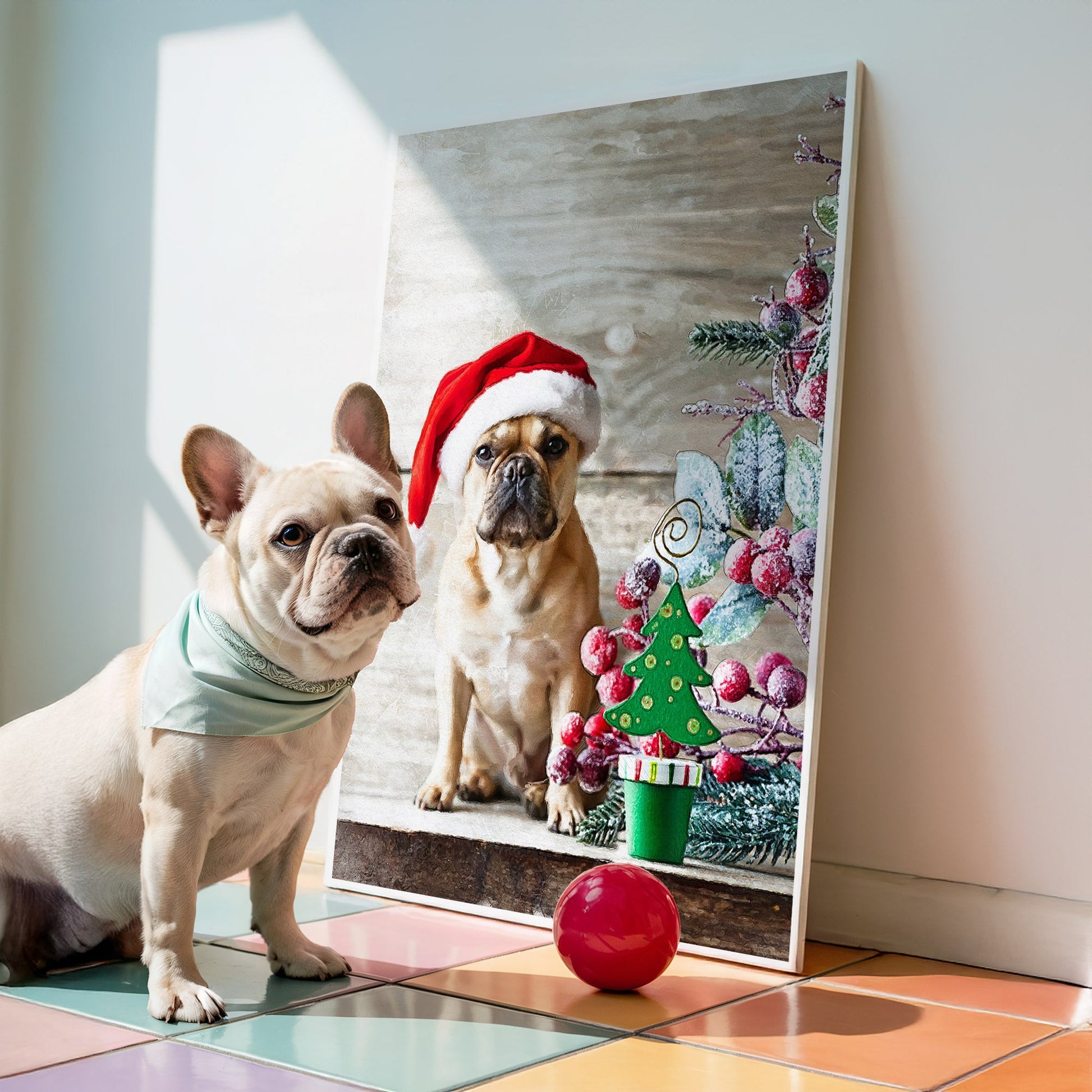 Коледен персонализиран портрет. Код: 25 - Artpawstudio