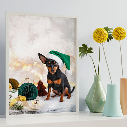 Коледен персонализиран портрет. Код: 35 - Artpawstudio