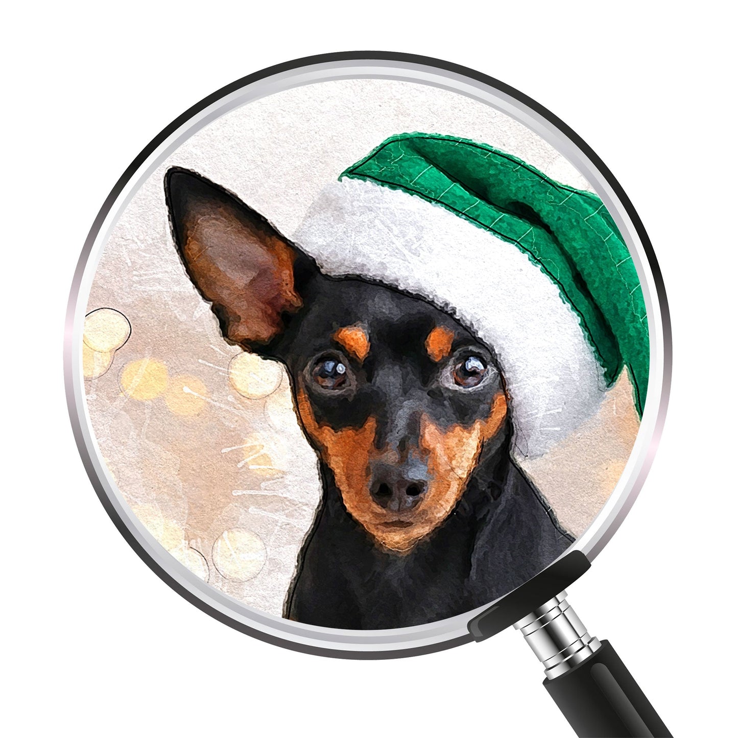 Коледен персонализиран портрет. Код: 35 - Artpawstudio