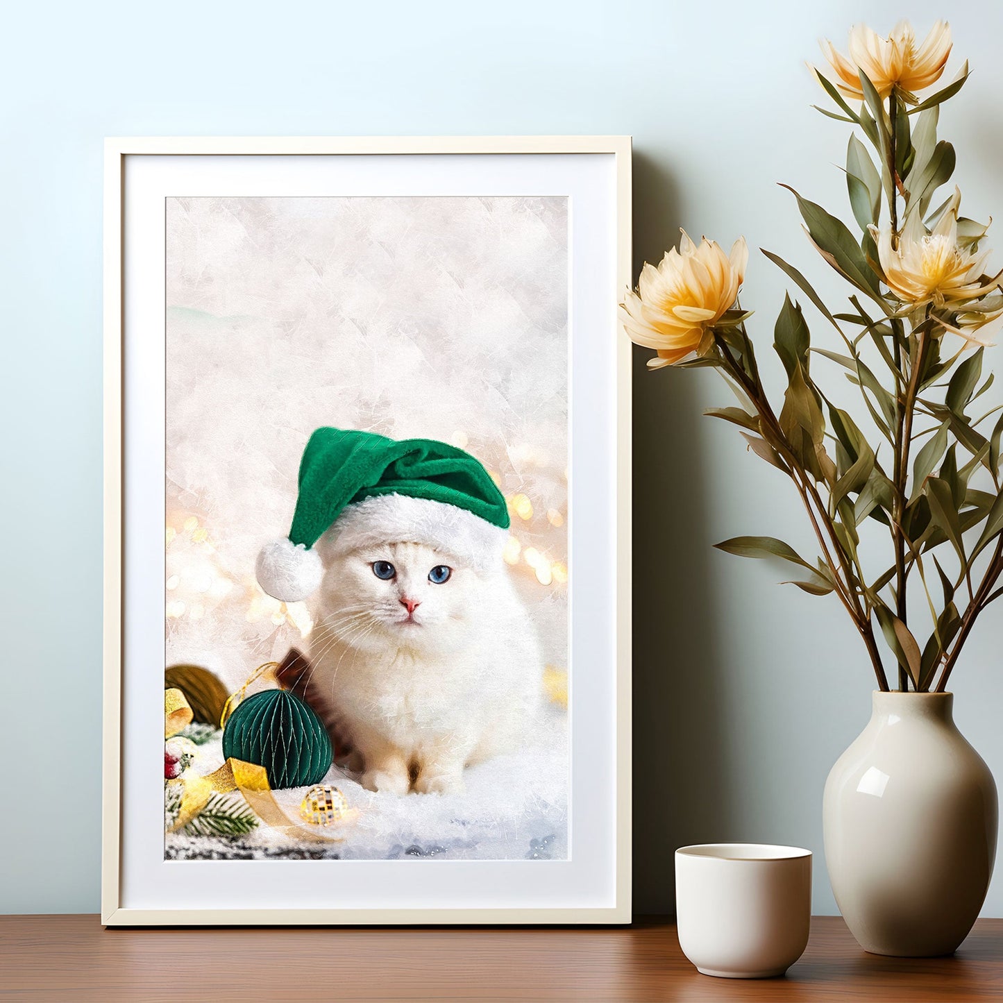 Коледен персонализиран портрет. Код: 35 - Artpawstudio