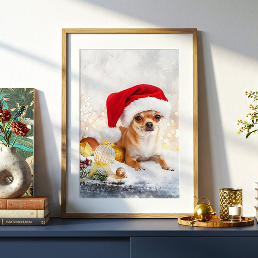 Коледен персонализиран портрет. Код: 36 - Artpawstudio