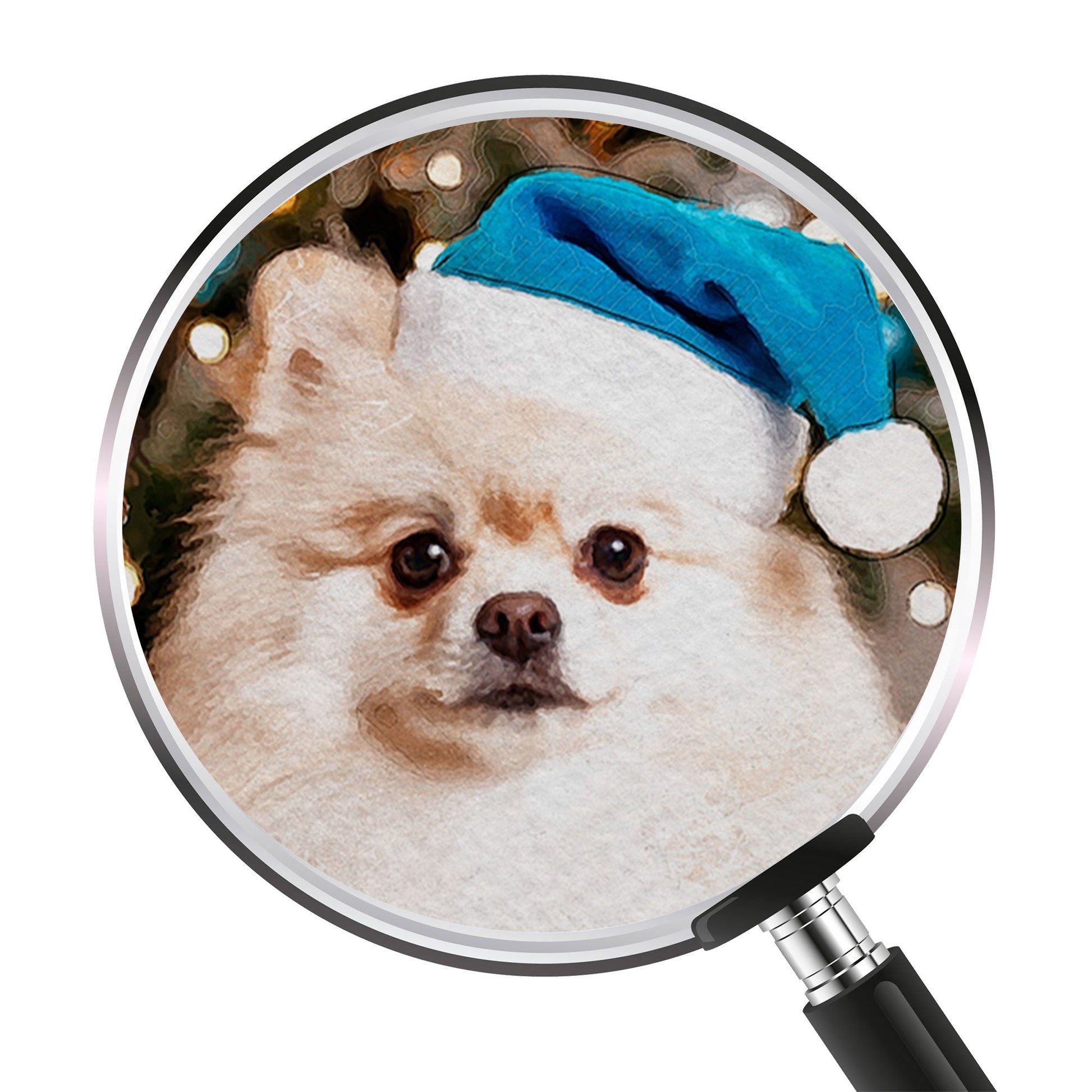 Коледен персонализиран портрет. Код: 37 - Artpawstudio