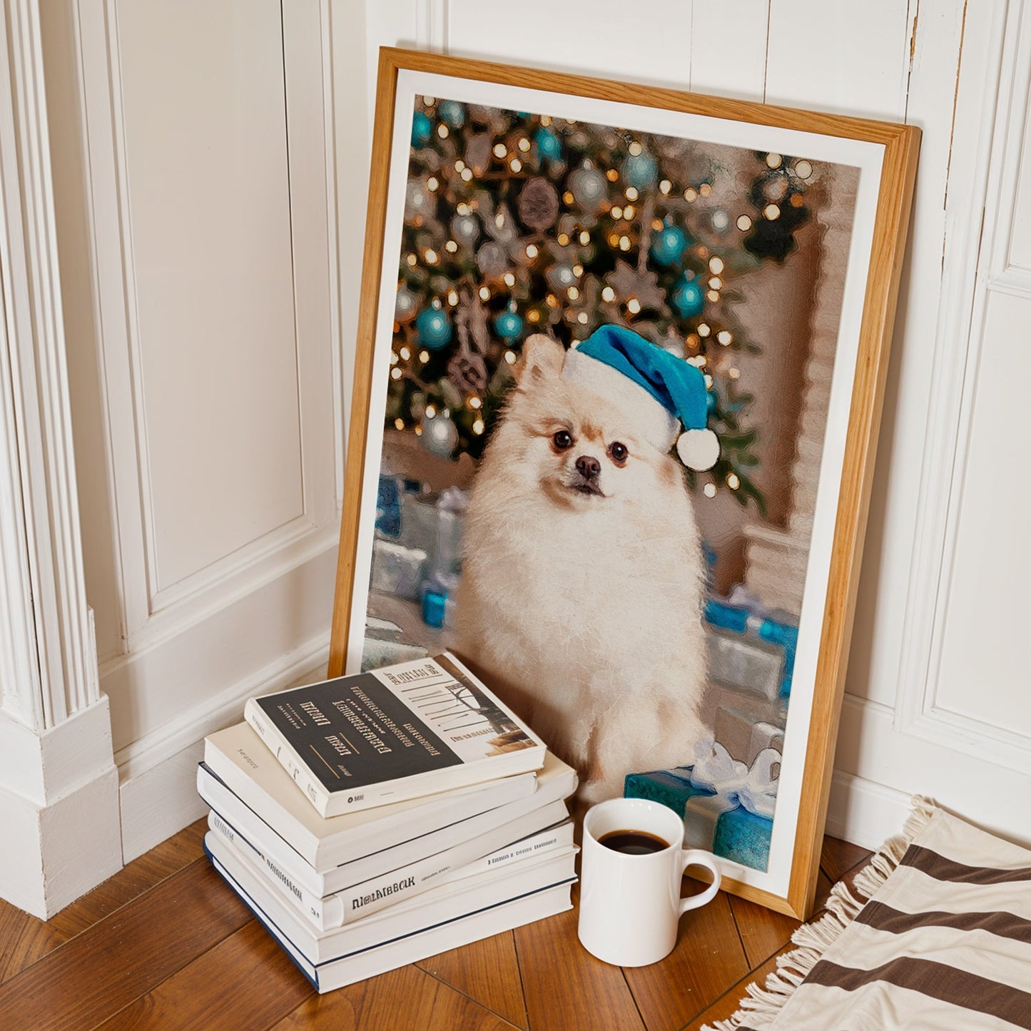 Коледен персонализиран портрет. Код: 37 - Artpawstudio