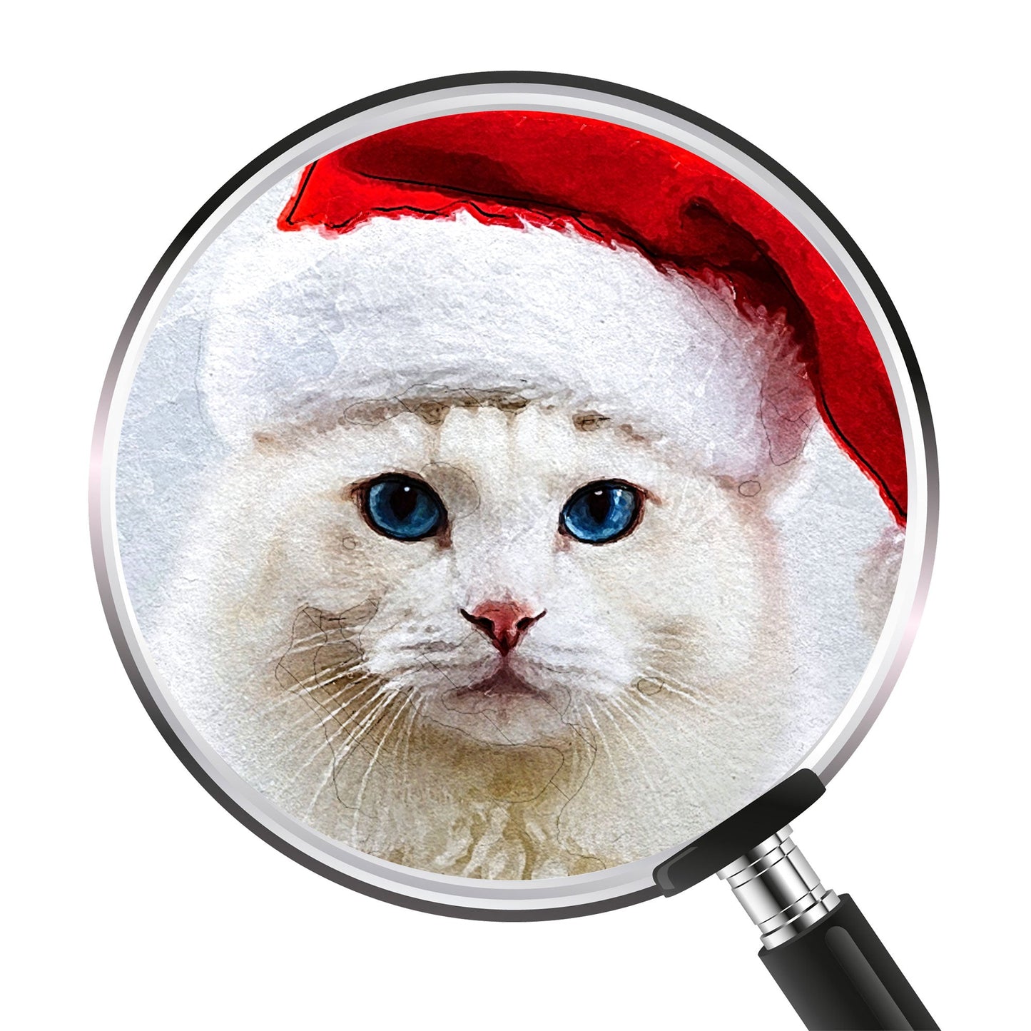 Коледен персонализиран портрет. Код: 39 - Artpawstudio