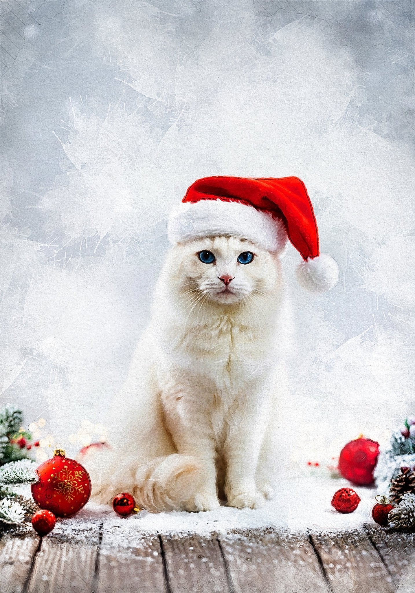 Коледен персонализиран портрет. Код: 39 - Artpawstudio