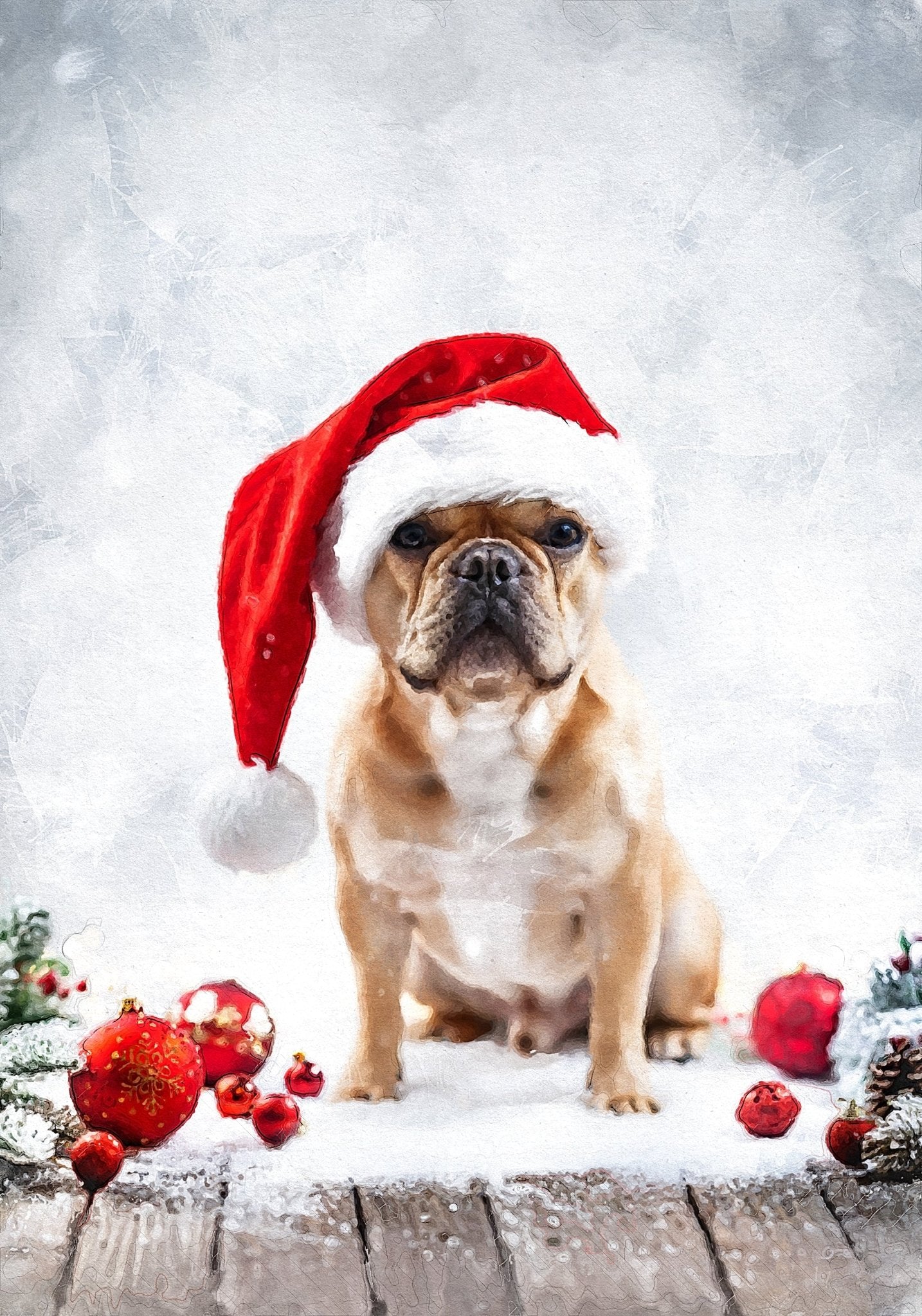 Коледен персонализиран портрет. Код: 39 - Artpawstudio