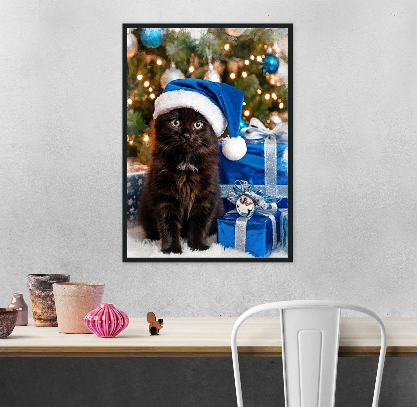 Коледен персонализиран портрет. Код: 40 - Artpawstudio