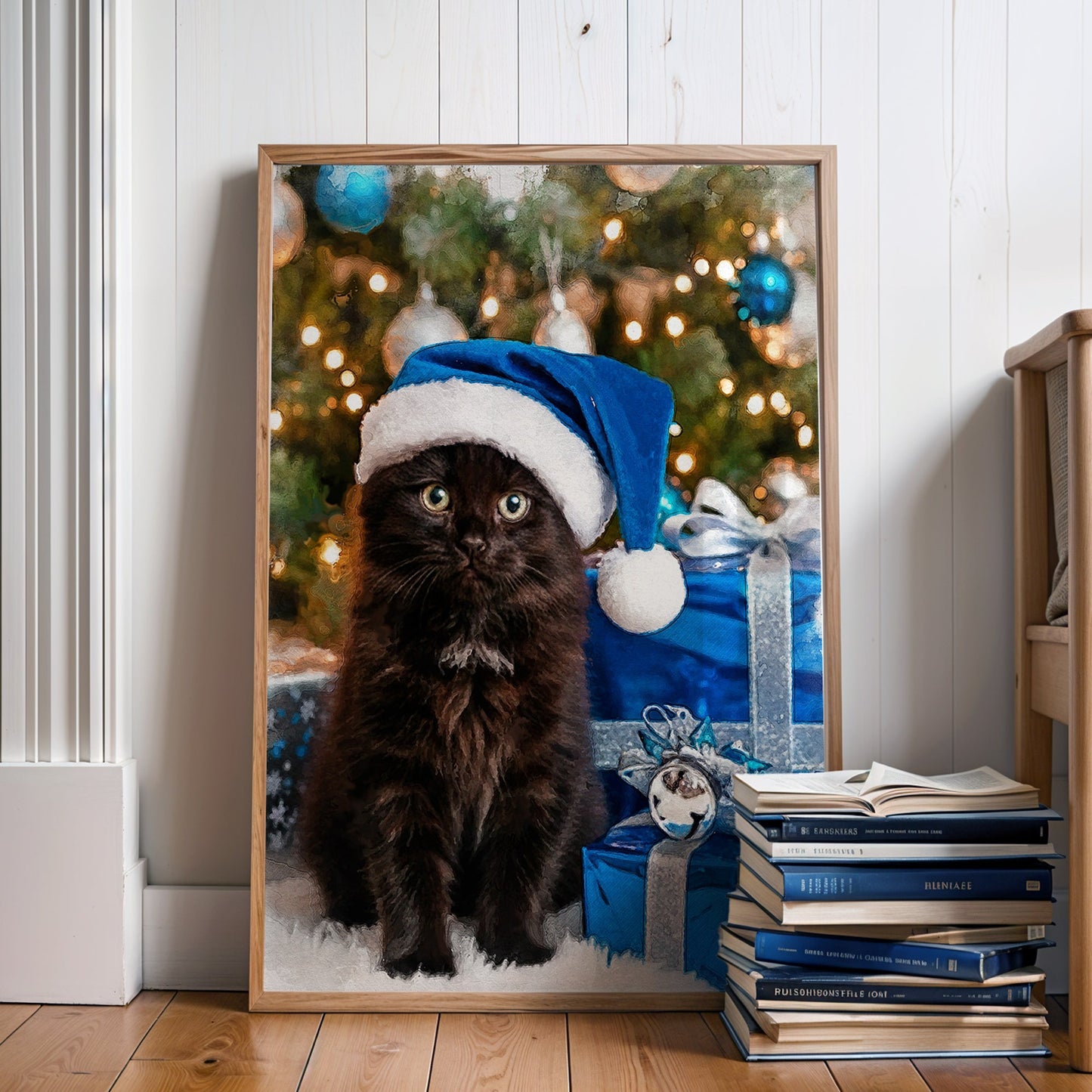 Коледен персонализиран портрет. Код: 40 - Artpawstudio