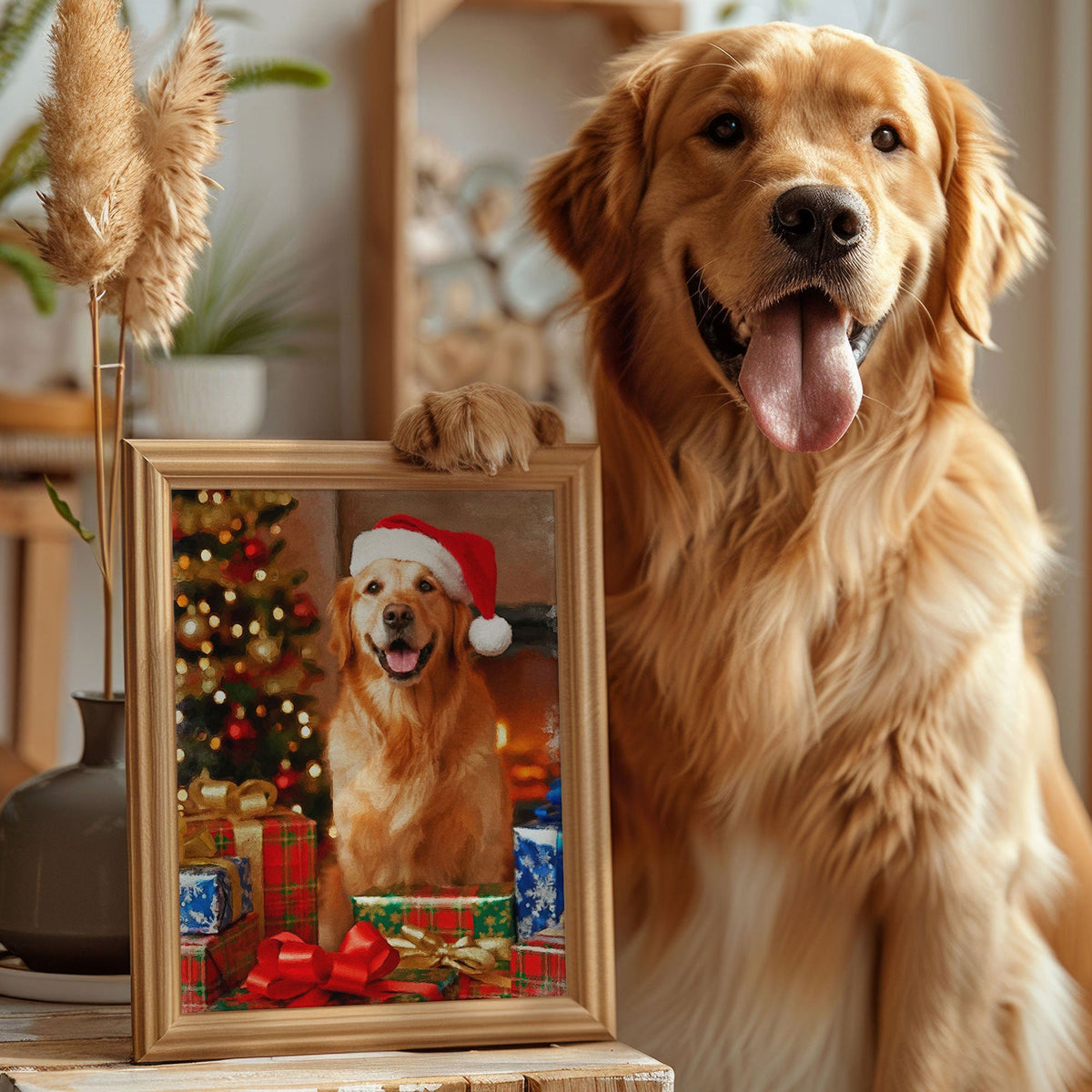 Коледен персонализиран портрет. Код: 41 - Artpawstudio