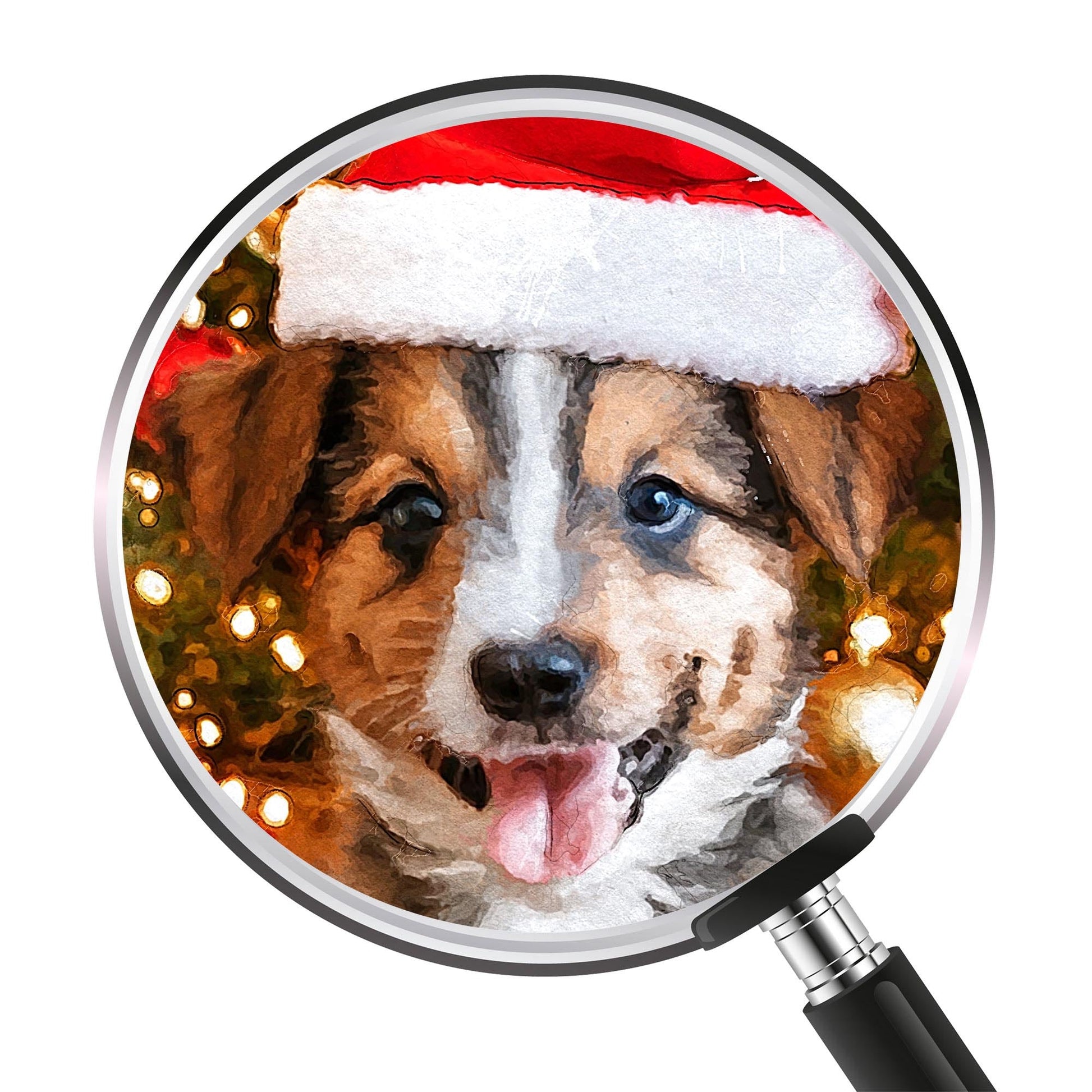 Коледен персонализиран портрет. Код: 42 - Artpawstudio