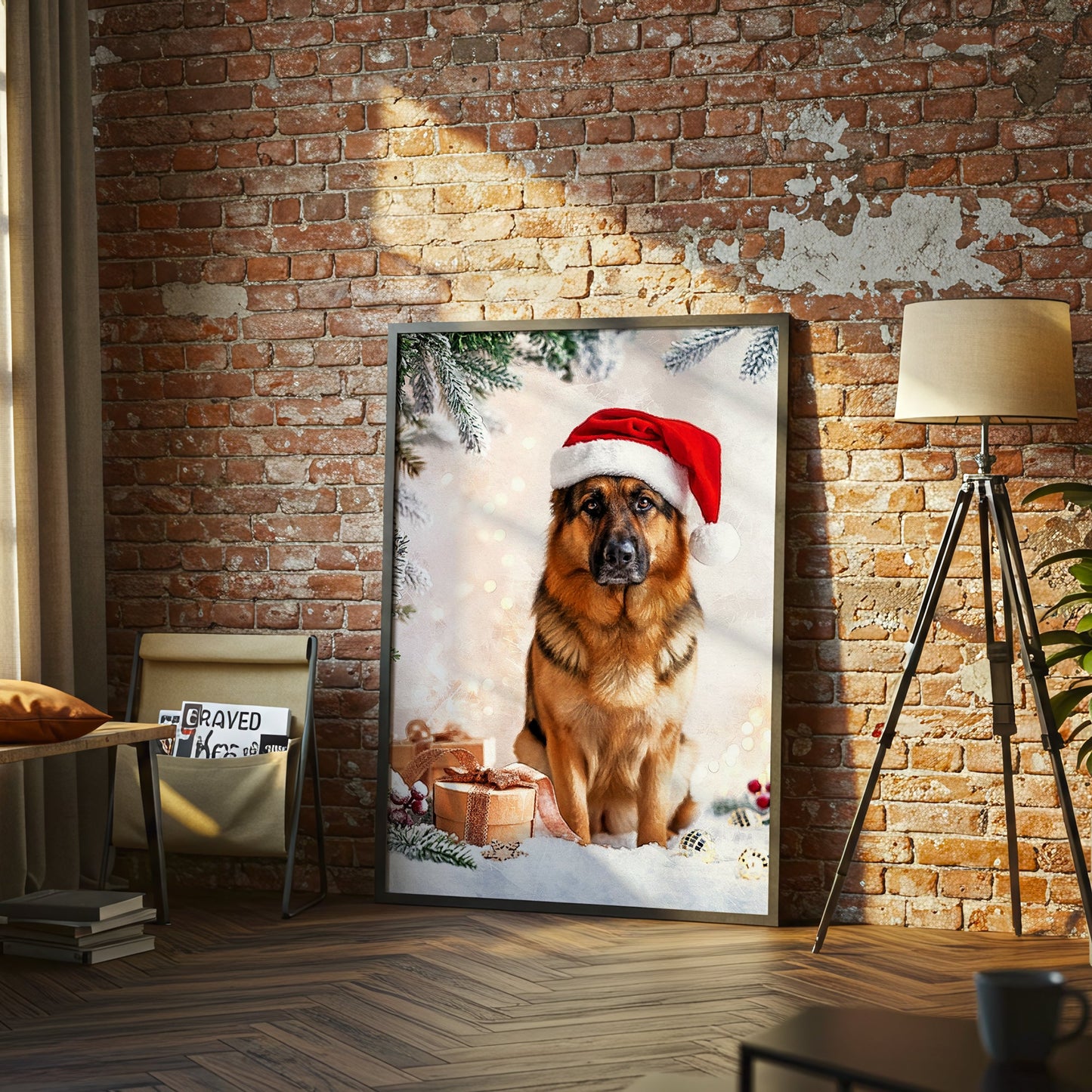 Коледен персонализиран портрет. Код: 43 - Artpawstudio