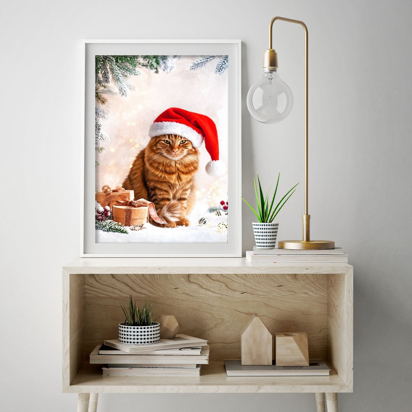 Коледен персонализиран портрет. Код: 43 - Artpawstudio