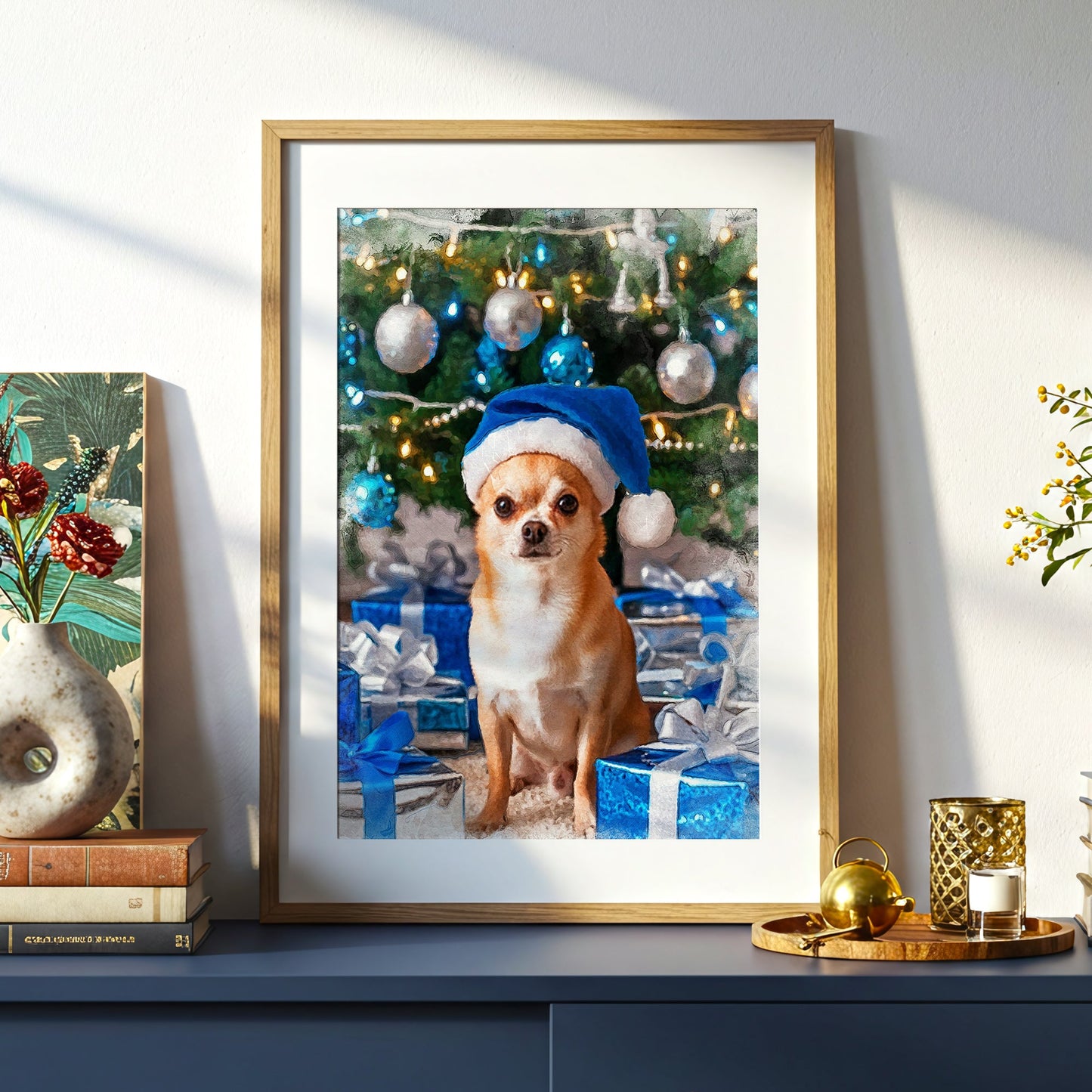 Коледен персонализиран портрет. Код: 44 - Artpawstudio