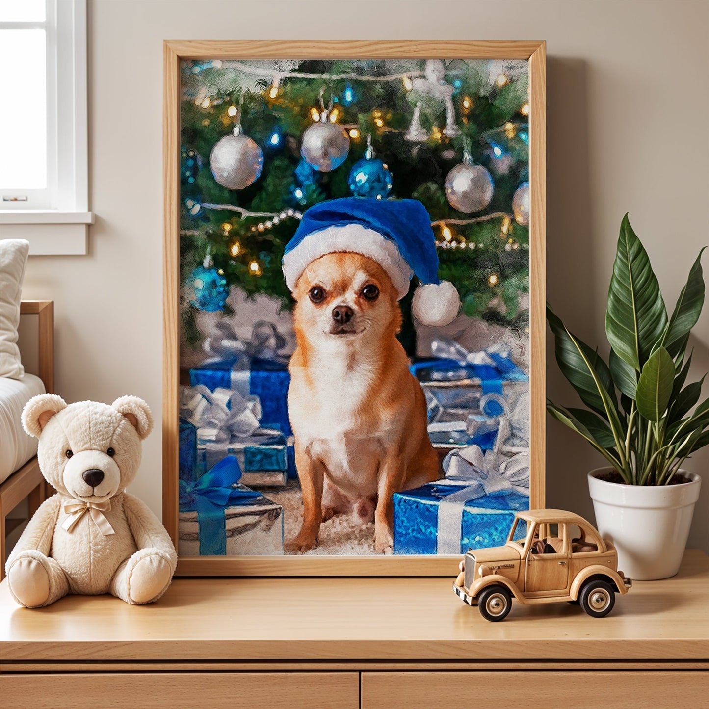 Коледен персонализиран портрет. Код: 44 - Artpawstudio