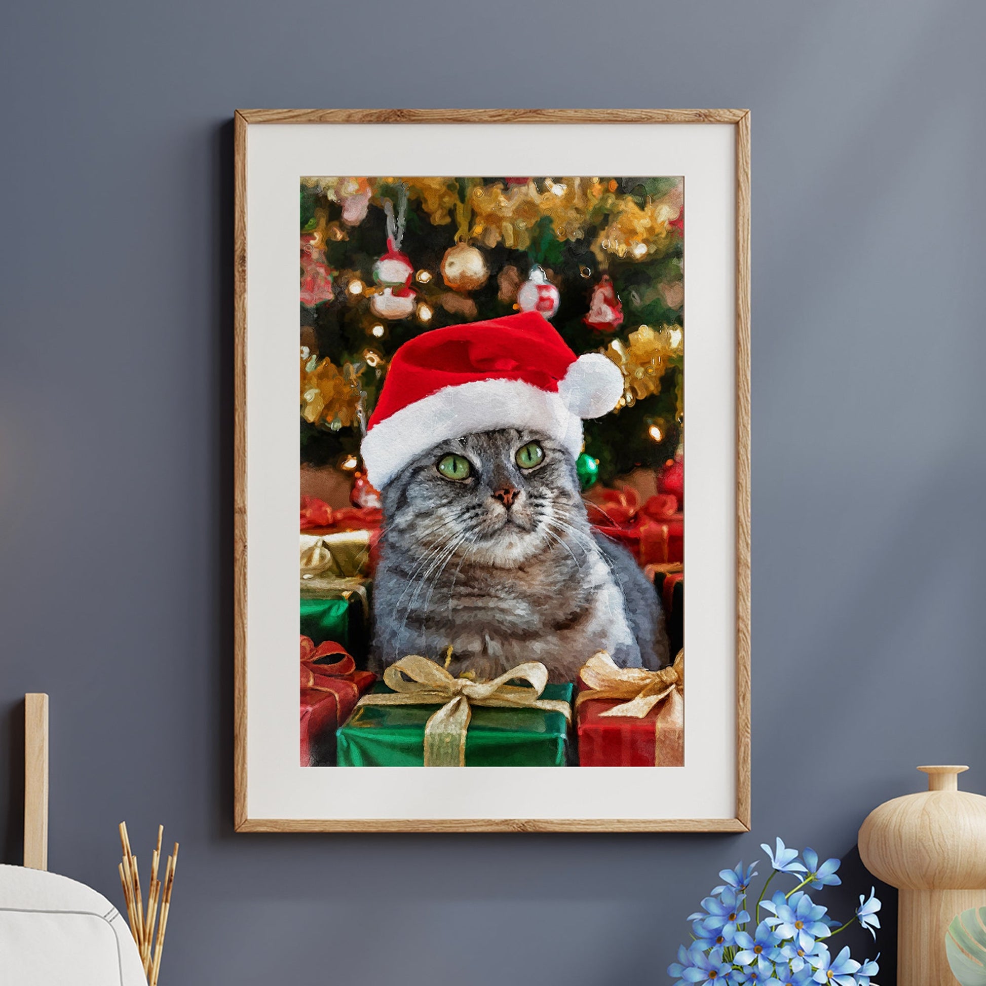 Коледен персонализиран портрет. Код: 45 - Artpawstudio