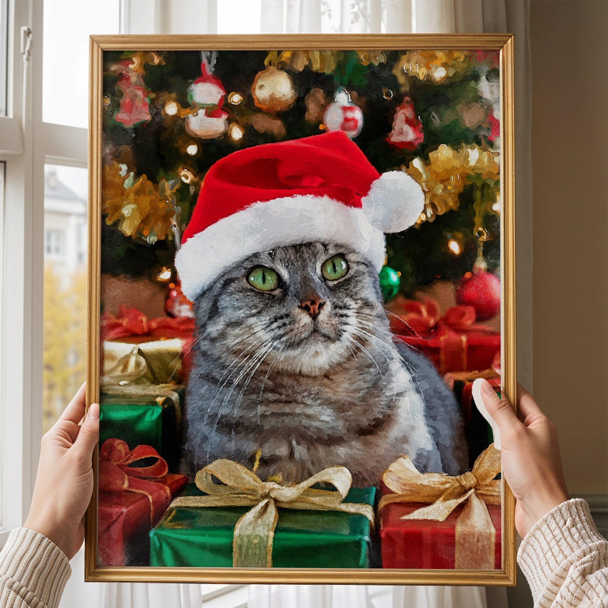 Коледен персонализиран портрет. Код: 45 - Artpawstudio