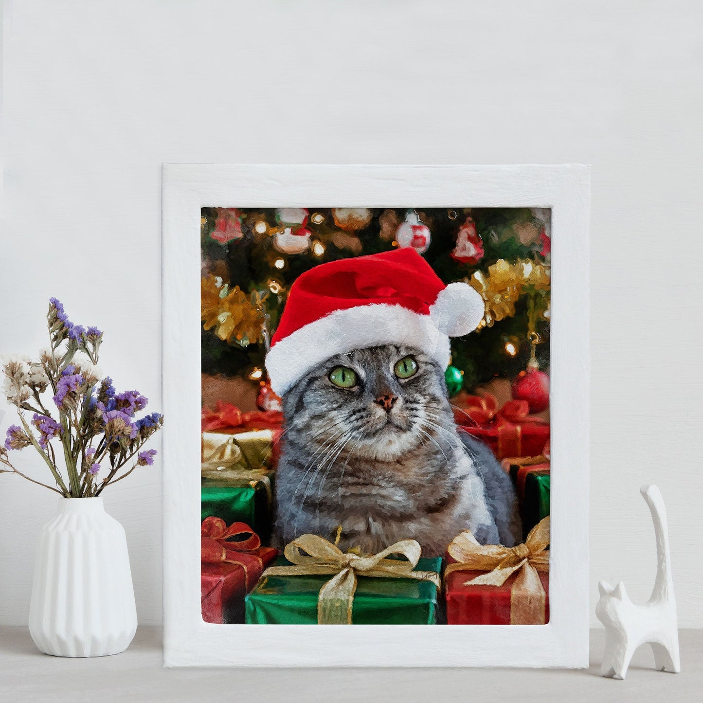 Коледен персонализиран портрет. Код: 45 - Artpawstudio