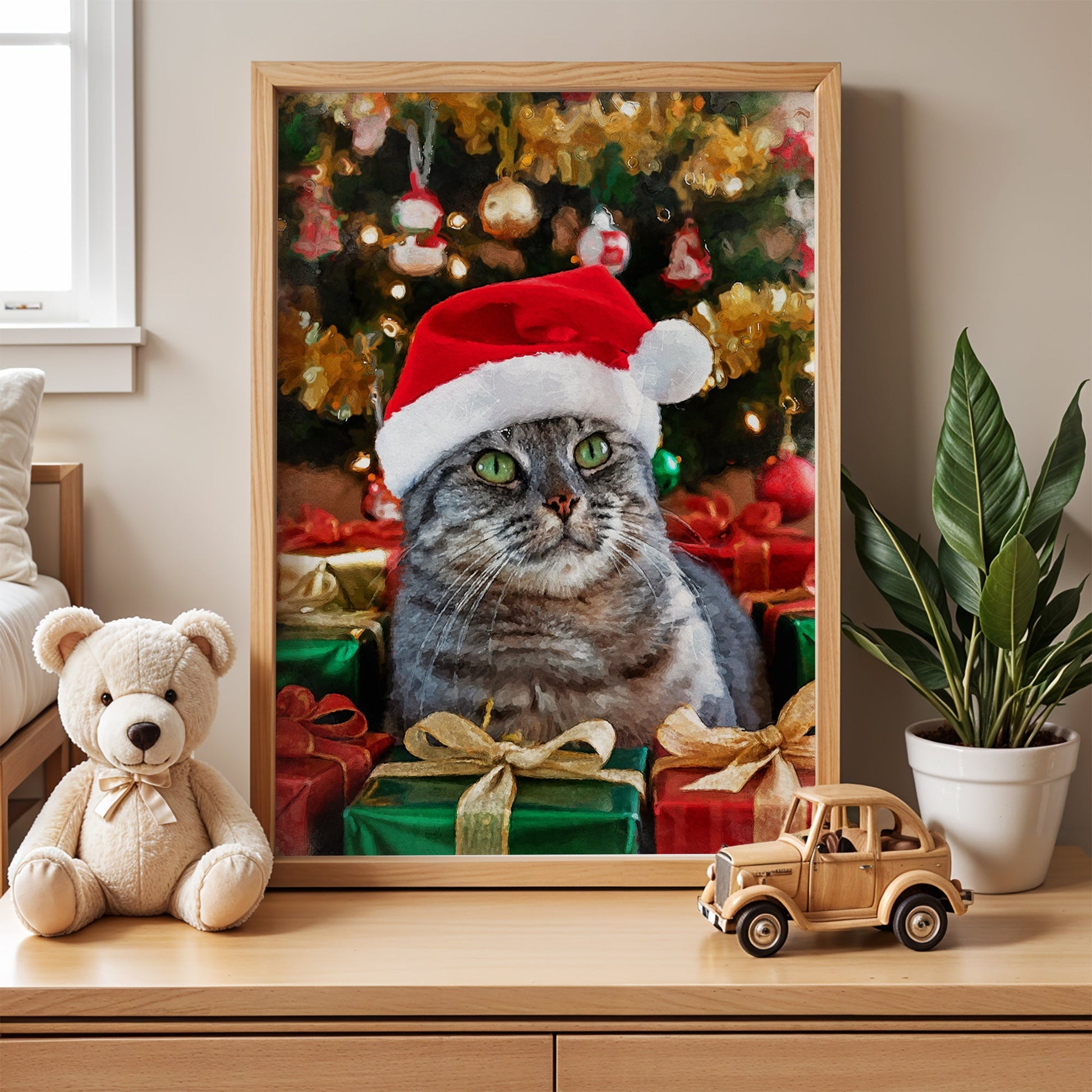 Коледен персонализиран портрет. Код: 45 - Artpawstudio