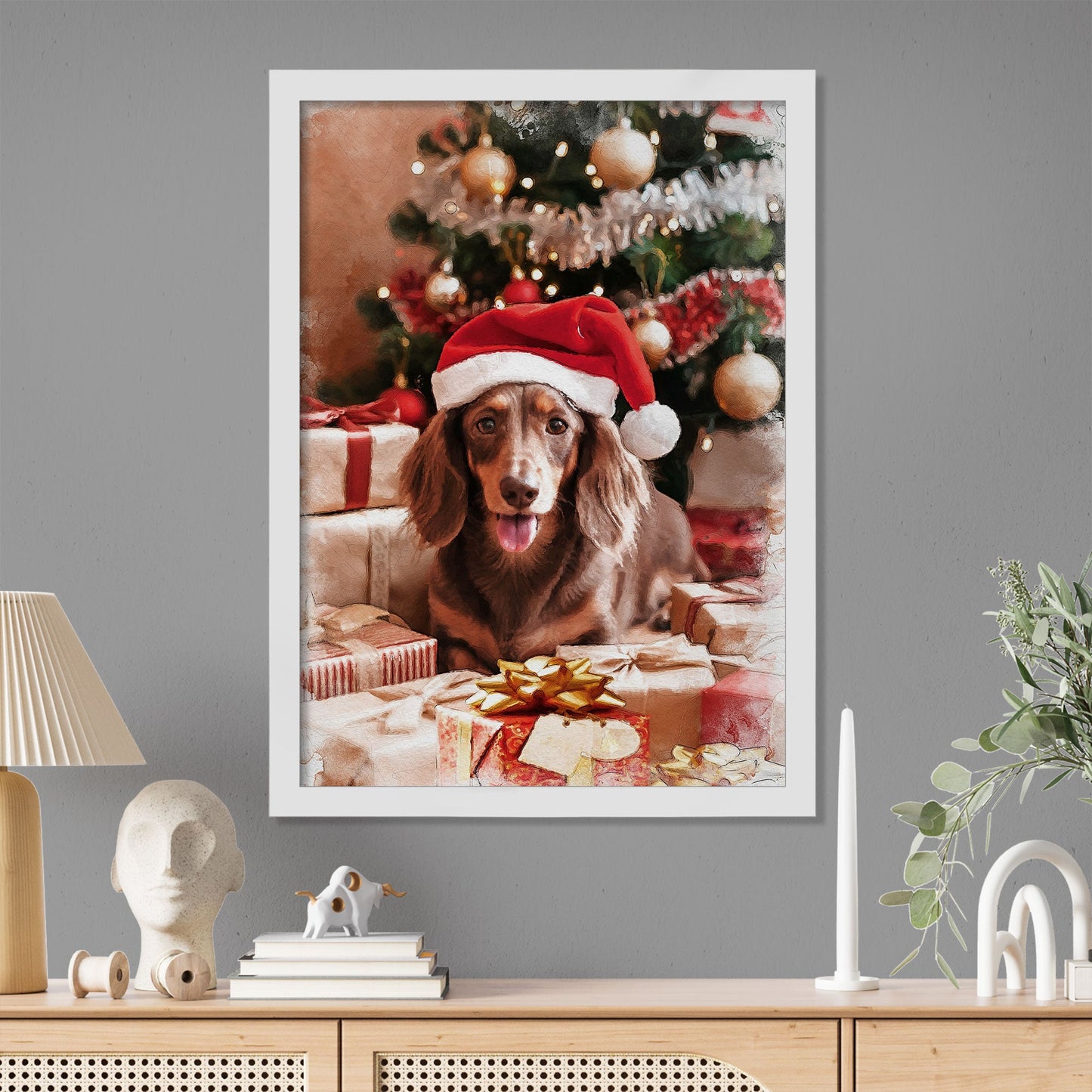 Коледен персонализиран портрет. Код: 46 - Artpawstudio