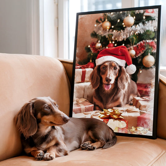 Коледен персонализиран портрет. Код: 46 - Artpawstudio