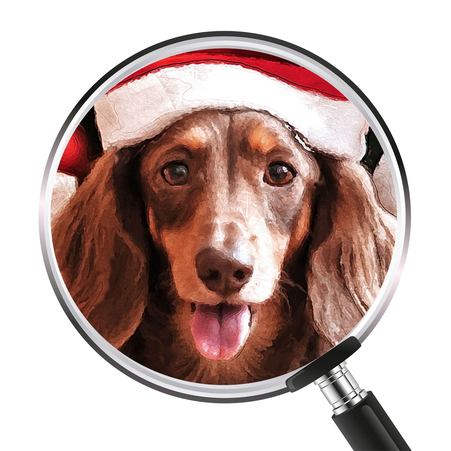 Коледен персонализиран портрет. Код: 46 - Artpawstudio