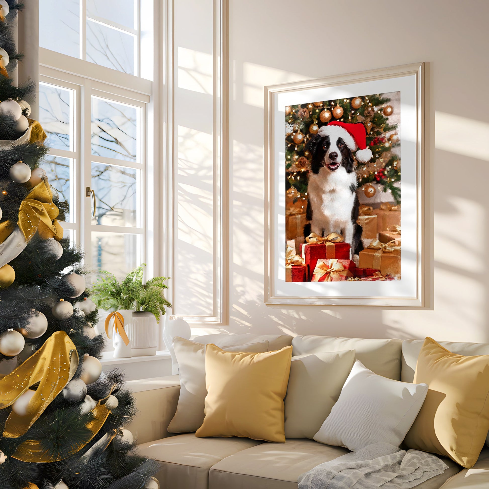 Коледен персонализиран портрет. Код: 47 - Artpawstudio